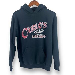 Carlos Bake Shop Size M Hoodie Sweatshirt Black Hoboken NJ Iconic Loungewear